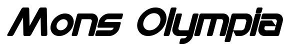 Mons Olympia font preview